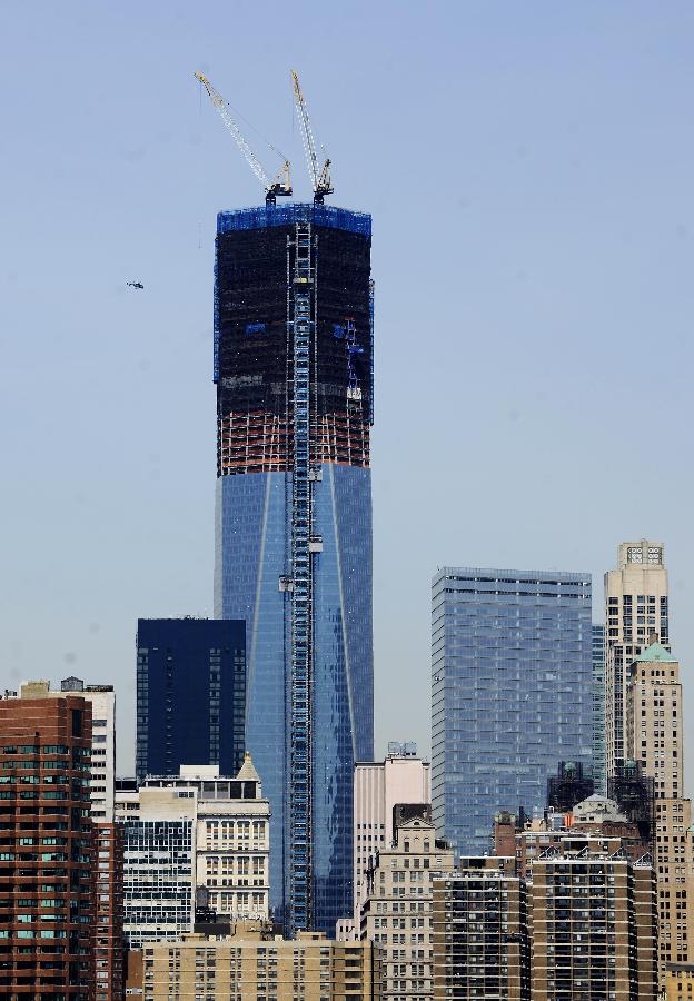 在建纽约世贸中心1号楼成为纽约第一高楼(组图