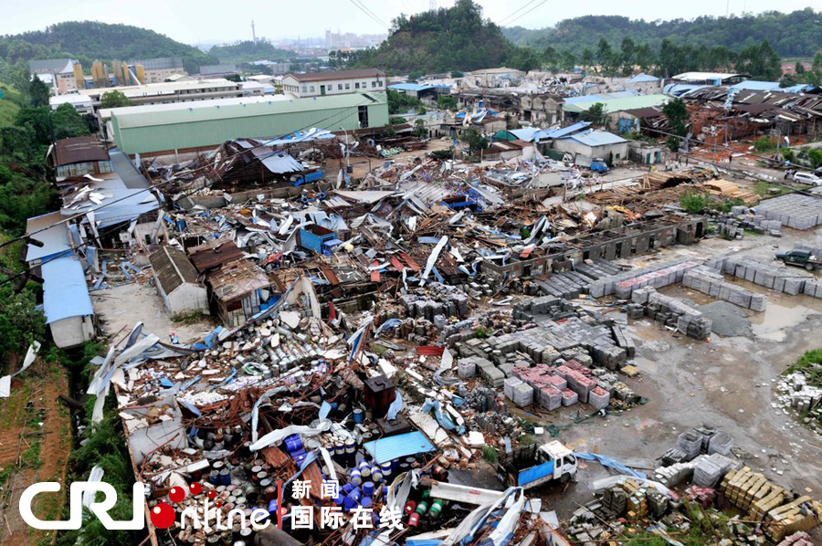 广东江门遭受特强雷暴雨强龙卷风袭击(高清组