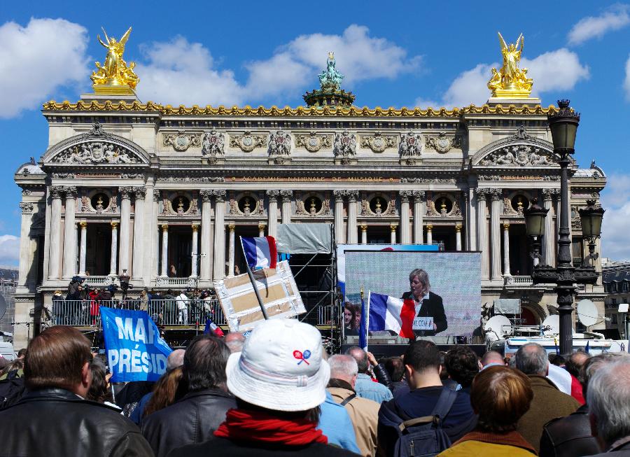 法国总统大选:极右翼领导人宣布在第二轮选举