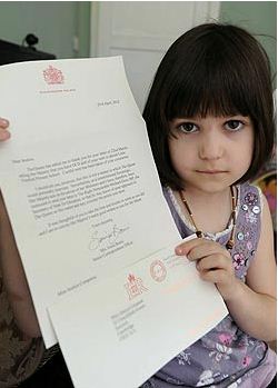 傑西卡展示給女王的信