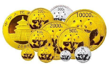 全套熊猫金币身价蹿上百万 80年代币种有价无