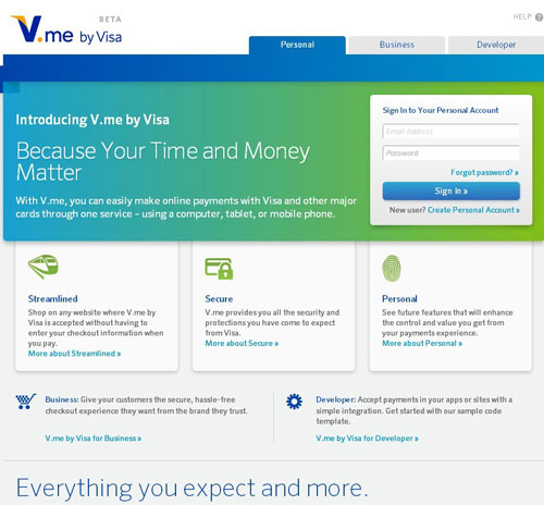 ,互联网,Visa联合Buy.com推出V.me数字钱包测试版
