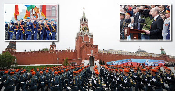 俄罗斯举行红场阅兵庆祝卫国战争胜利日(图)