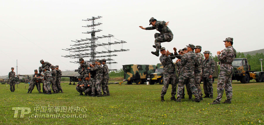 广空部队红旗9防空导弹旅对抗重型战机部队(组
