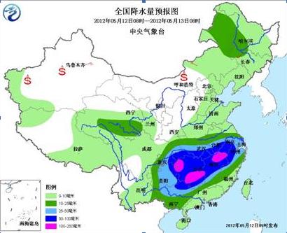 长江以南今日起暴雨聚集 专家提醒谨防地质灾害(图)