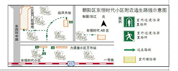 社区"防灾路线"可查电子地图室内外避险地及风险源都囊括其中