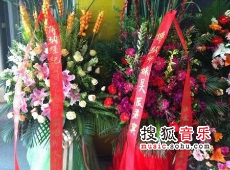 吴辰君花篮祝贺