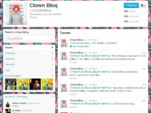 “小丑博客”在“推特”的主页