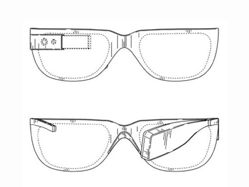 谷歌眼镜设计图(图片来自互联网)