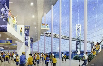 组图:勇士正式宣布迁移球馆 2017年落户旧金山图片