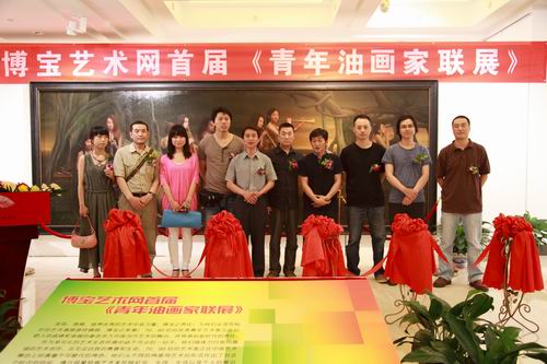 参展艺术家合影