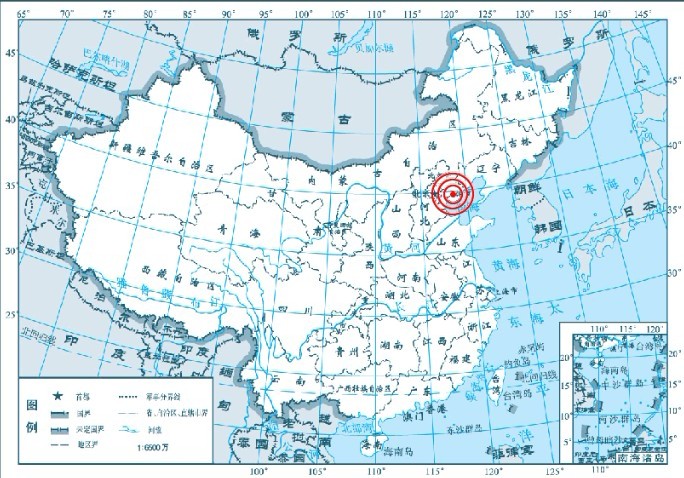 北京市:北纬39度54分 东经116度23分 纽约市:北纬40度43分,西经74度