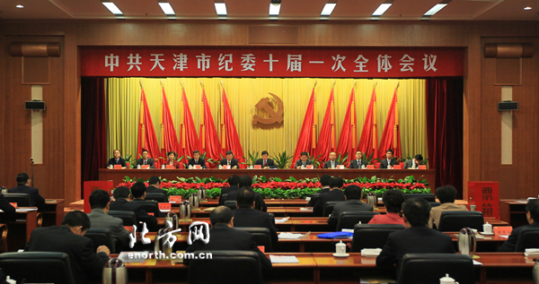 资料:中共天津市委举行十届一次全会 选举产生