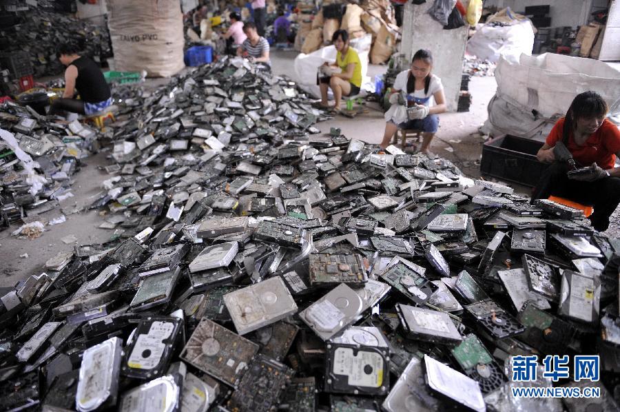 广东汕头贵屿镇怎么处理电子垃圾,原始还是科技