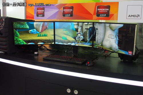 Computex 2012 AMD宽域技术用5联屏展示