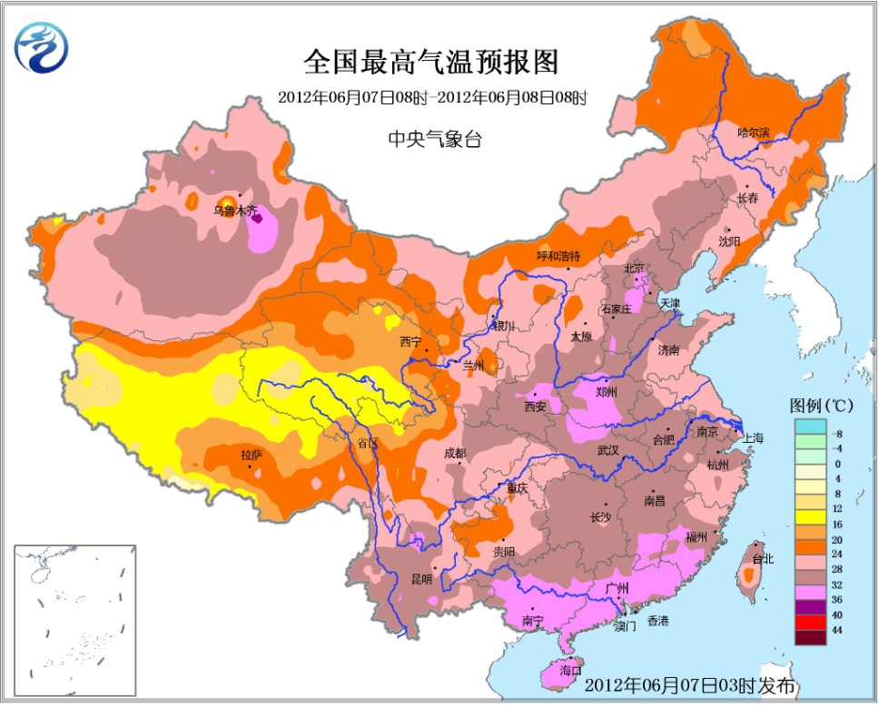 高考首日全国雨水范围广泛 晴热地区做好防暑准备(组图)