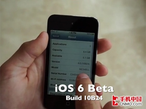 iOS 6 Beta 版本号