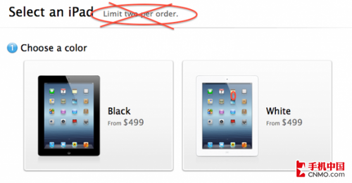 苹果6月11日全面取消iPad购买数量限制 