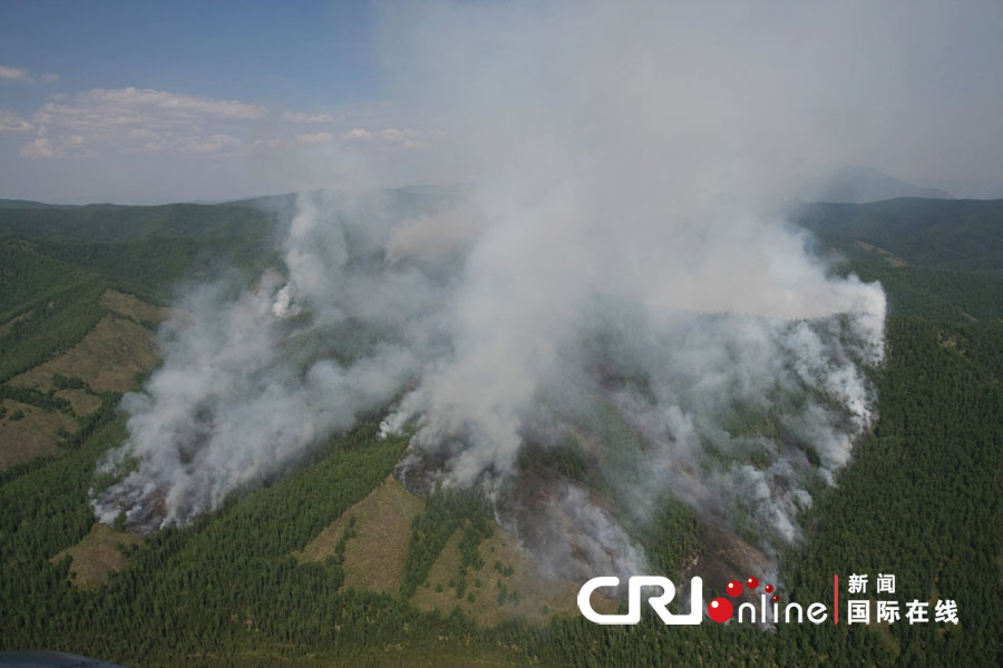 俄罗斯图瓦共和国发生大面积森林火灾(高清组