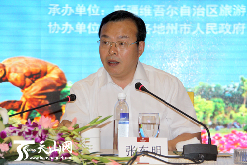 石河子市副市长张东明推介石河子旅游