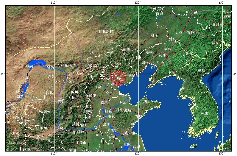 天津市宝坻区,唐山市玉田县交界发生4.0级地震(图)图片