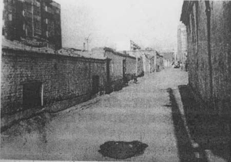 早年汉城街的东三道巷旧貌(现文化路一带).