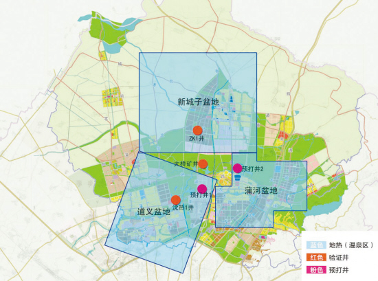 沈阳北尚地热开发有限公司拥有新区地热资源的产权,在现有两口成井的图片