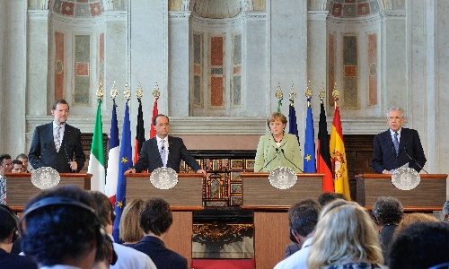 (国际)(1)欧洲四国首脑同意1300亿欧元刺激经