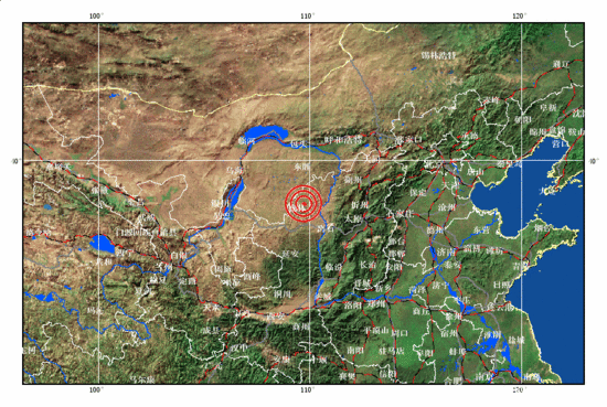 陕西榆林市榆阳区发生3.2级塌陷地震(图)