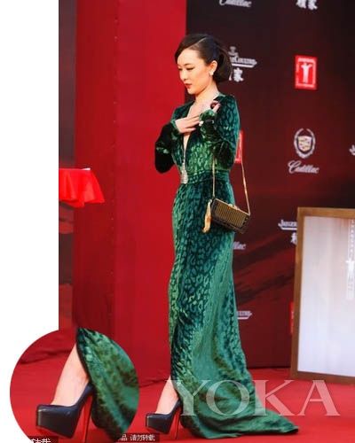 恨天高称霸红毯; 红毯女星:霍思燕; 上海电影节女星红毯拼高度(6)