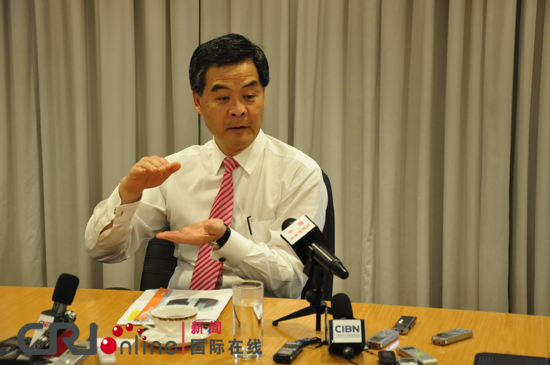 香港特区候任行政长官梁振英:未来治港将稳中