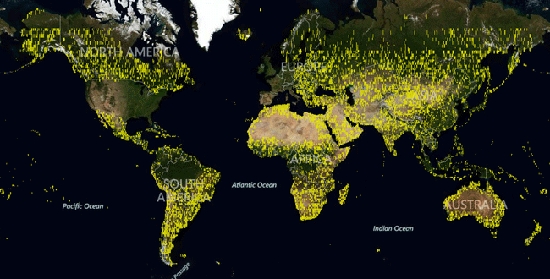 翻一番还多!Bing地图新增165TB卫星数据