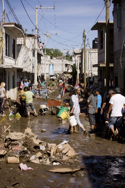 (国际)(4)墨西哥普埃布拉州遭洪水侵袭
