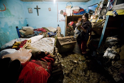 (国际)(3)墨西哥普埃布拉州遭洪水侵袭