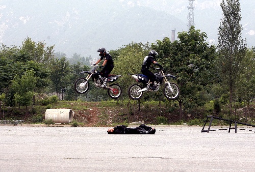 #(社会)(2)北京警方举行巡警系统警用摩托车技