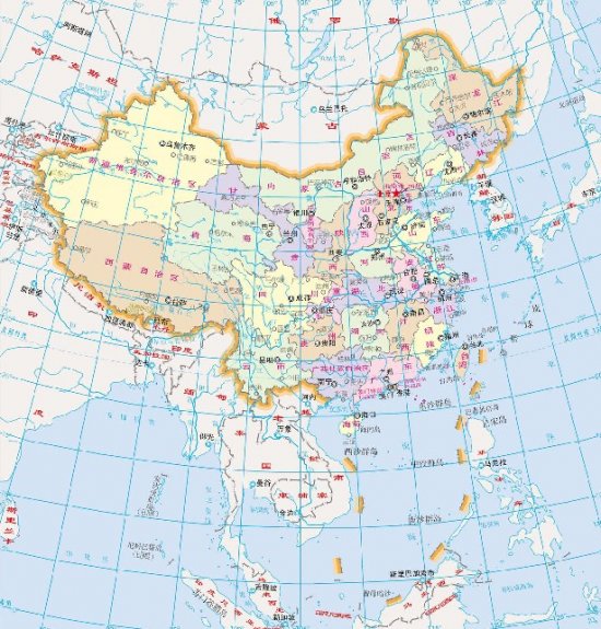 资料图:中国地图