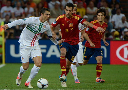 西班牙点球大战4:2淘汰葡萄牙 率先进决赛(组图