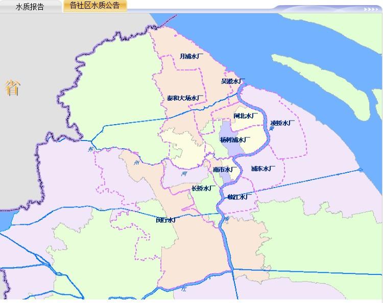 图为上海首份中心城区水质 来源:上海水务