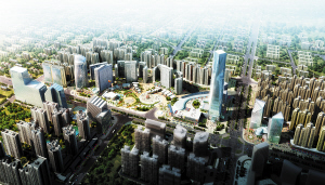 北部湾未来的新地标之一防城港中央商务区.