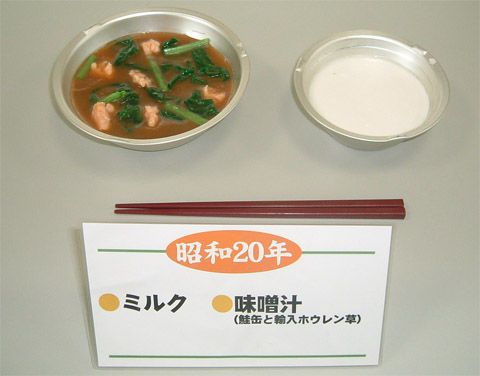 探秘日本小学生历年来的免费午餐(组图)小学生安全心中记图片