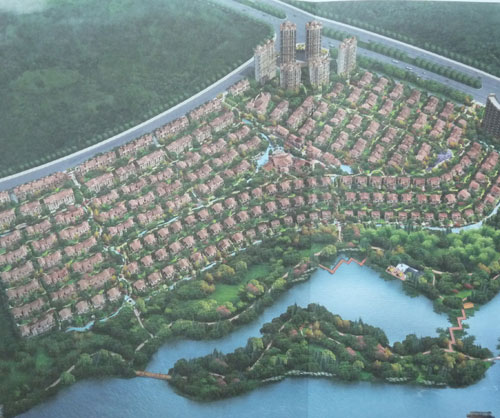 新余:湿地公园内大规模建别墅(组图)
