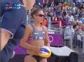 奥运视频-沃扎科娃重扣得分 沙排中国VS俄罗斯