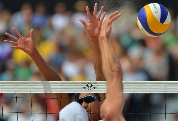 沙排图片正文   北京时间7月28日,2012年伦敦奥运会男子沙滩排球开始