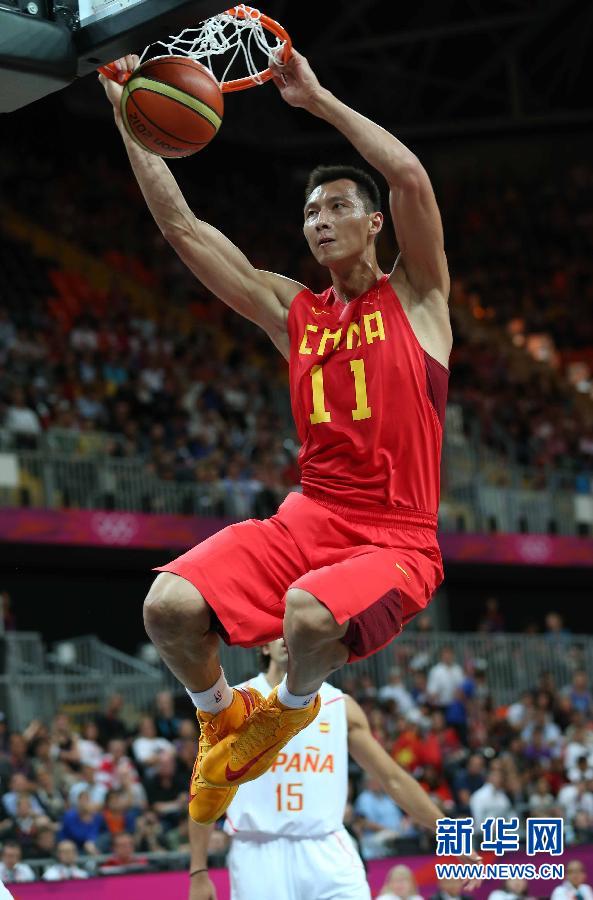 当日,在2012年伦敦奥运会男子篮球小组赛中,中国队以81比97不敌西班牙