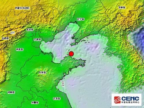 中新网7月31日电 据中国地震台网测定，今日14时40分，山东省长岛附近海域发生3.3级地震北纬38.0度，东经121.1度，震源深度4公里。