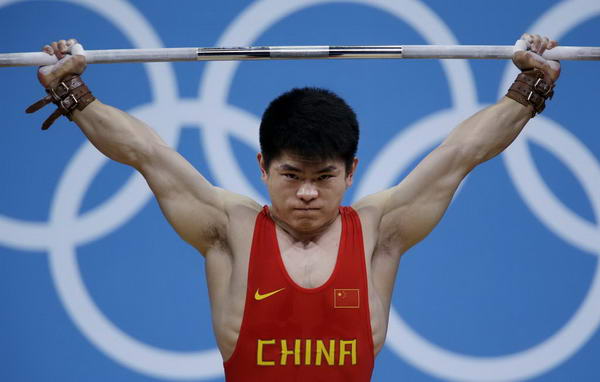 奥运图:男举69kg林清峰夺冠 志在必夺