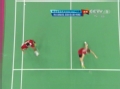 奥运视频-菲舍尔倒地扑接球过网 混双1/4强决赛