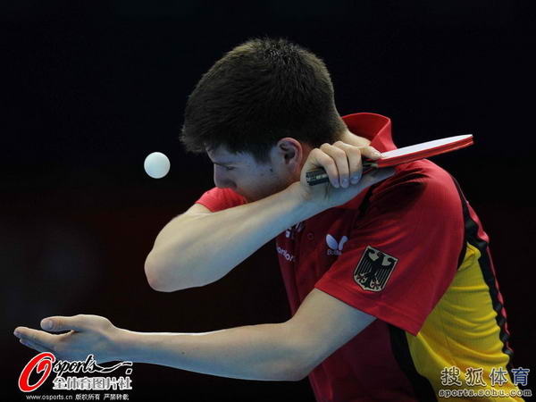 奥运图:乒乓球男单半决赛 德国选手