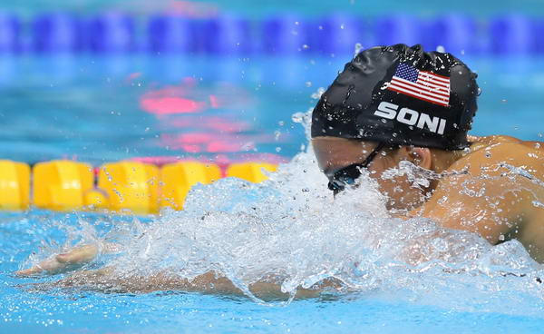 奥运图:女子200米蛙泳索尼夺冠 索尼在比赛中