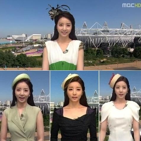 韩国MBC电视台女主播雷人上镜